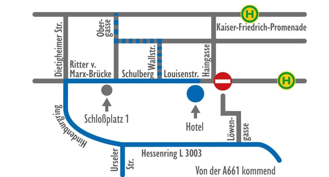 Hotel Am Schloss Darmstaedter Hof Bad Homburg vor der Hohe Bagian luar foto